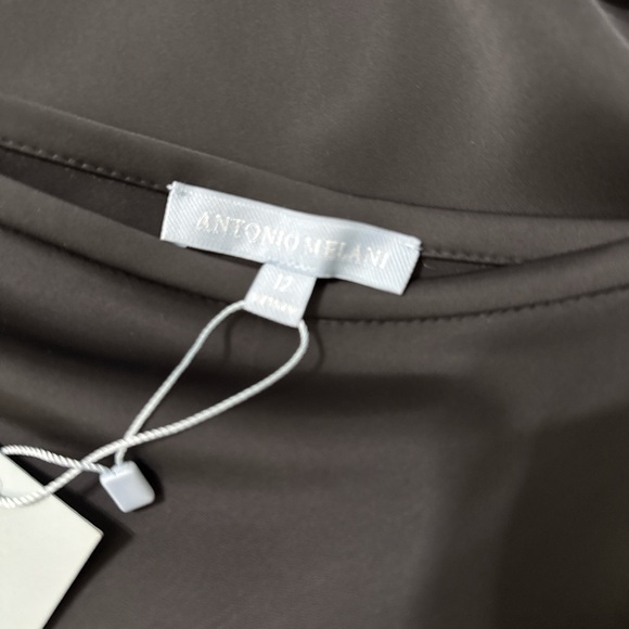 ANTONIO MELANI Dresses & Skirts - Antonio Melani Black Satin Skirt